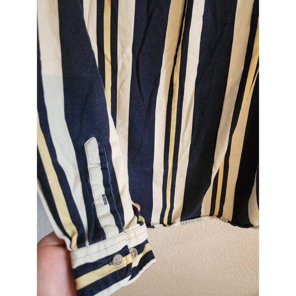 Eddie Bauer Mens Striped Long Sleeve Button Up Lg - Picture 6 of 7